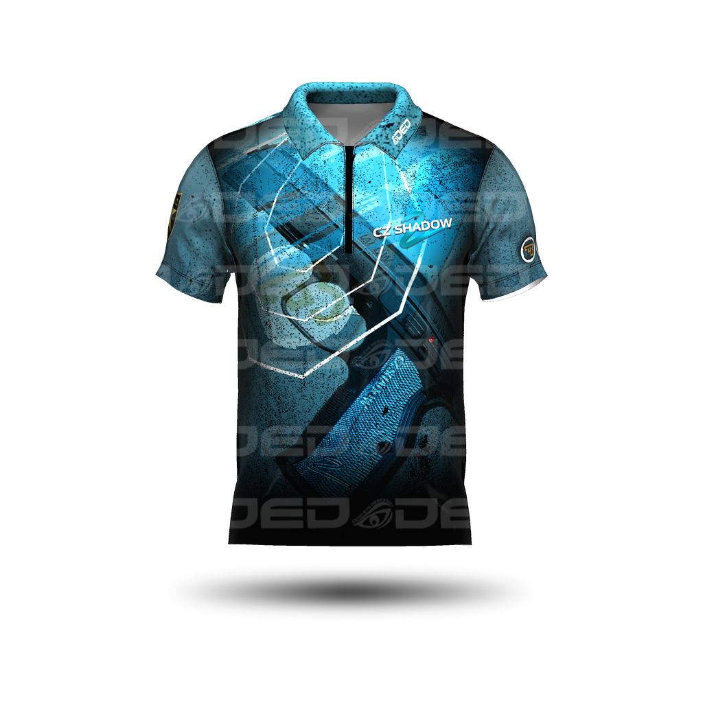 DED Technical Shirt:  CZ Shadow 2 Blue
