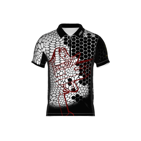 DED Technical Shirt for Eemann Tech: Zeus Black and White Hex