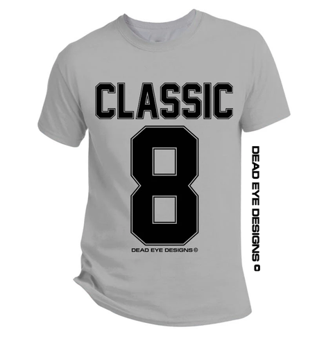 DED Custom "Jersey Styling" Grey Black T-Shirt